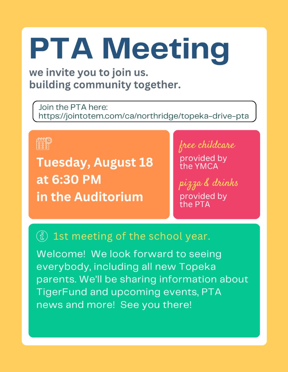 PTA Meeting Flyer